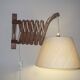 Eric Hansen for Le Klint scissor articulated wall light, Denmark 1960s