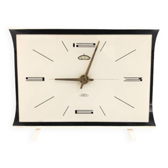Mid century bakelite alarm clock prim, 1960s