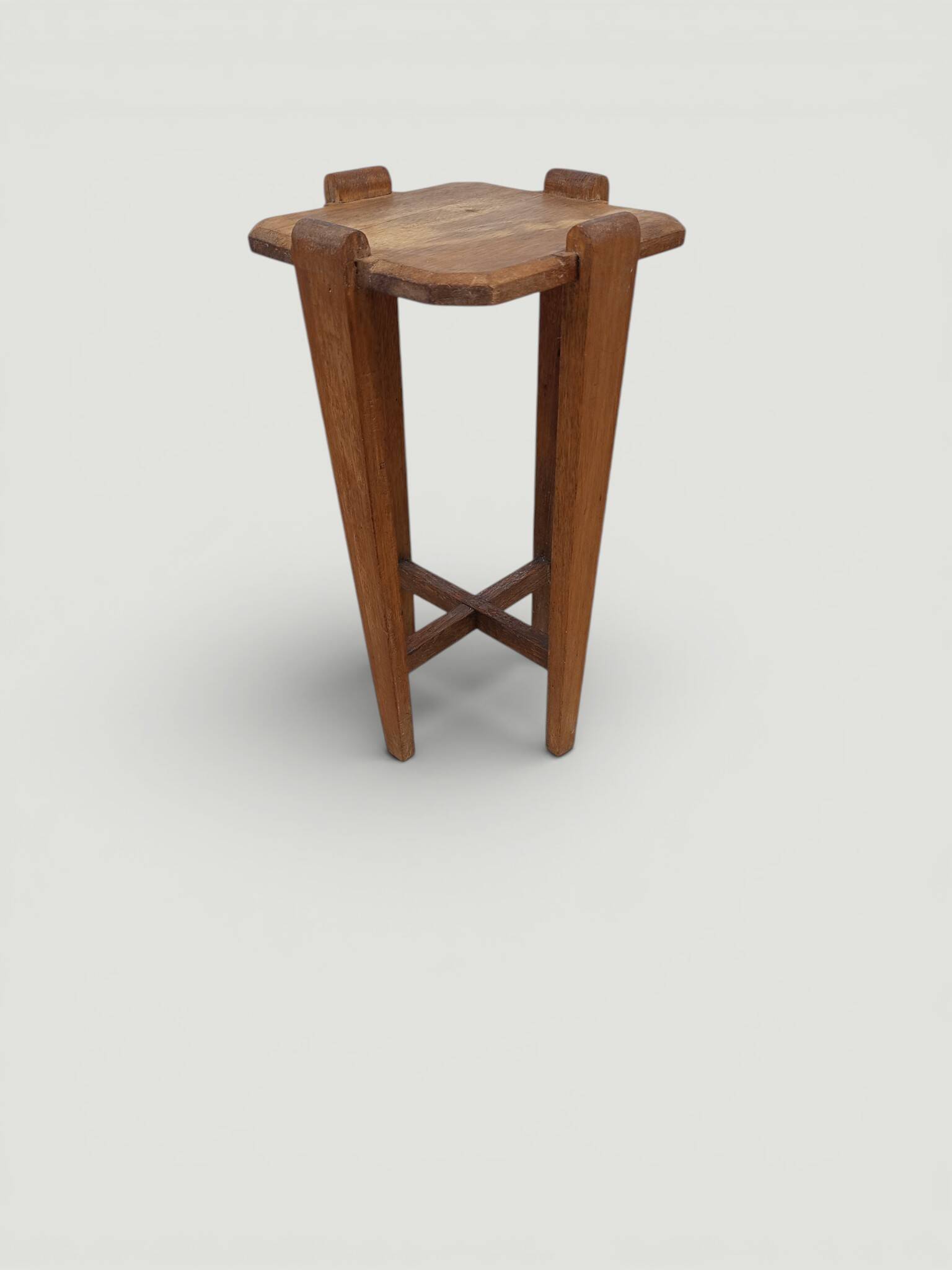 Porte plante bois art déco