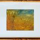 Painting – Oil on paper framed under glass – Semi-abstract landscape 1920