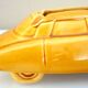 Advertising ashtray, Citroën DS in ochre earthenware, bodywork, garage