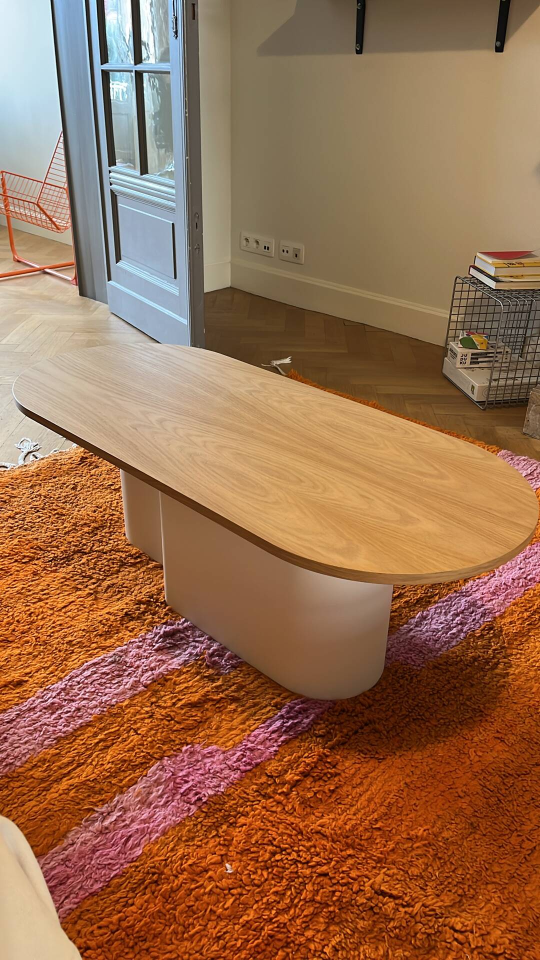 Noo.ma Looi Coffee Table – Wood & Beige – Scandinavian Design