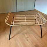 Coffee table, glass magazine holders