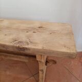 Antique oak farm bench