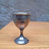 Late 19th century silver egg cup