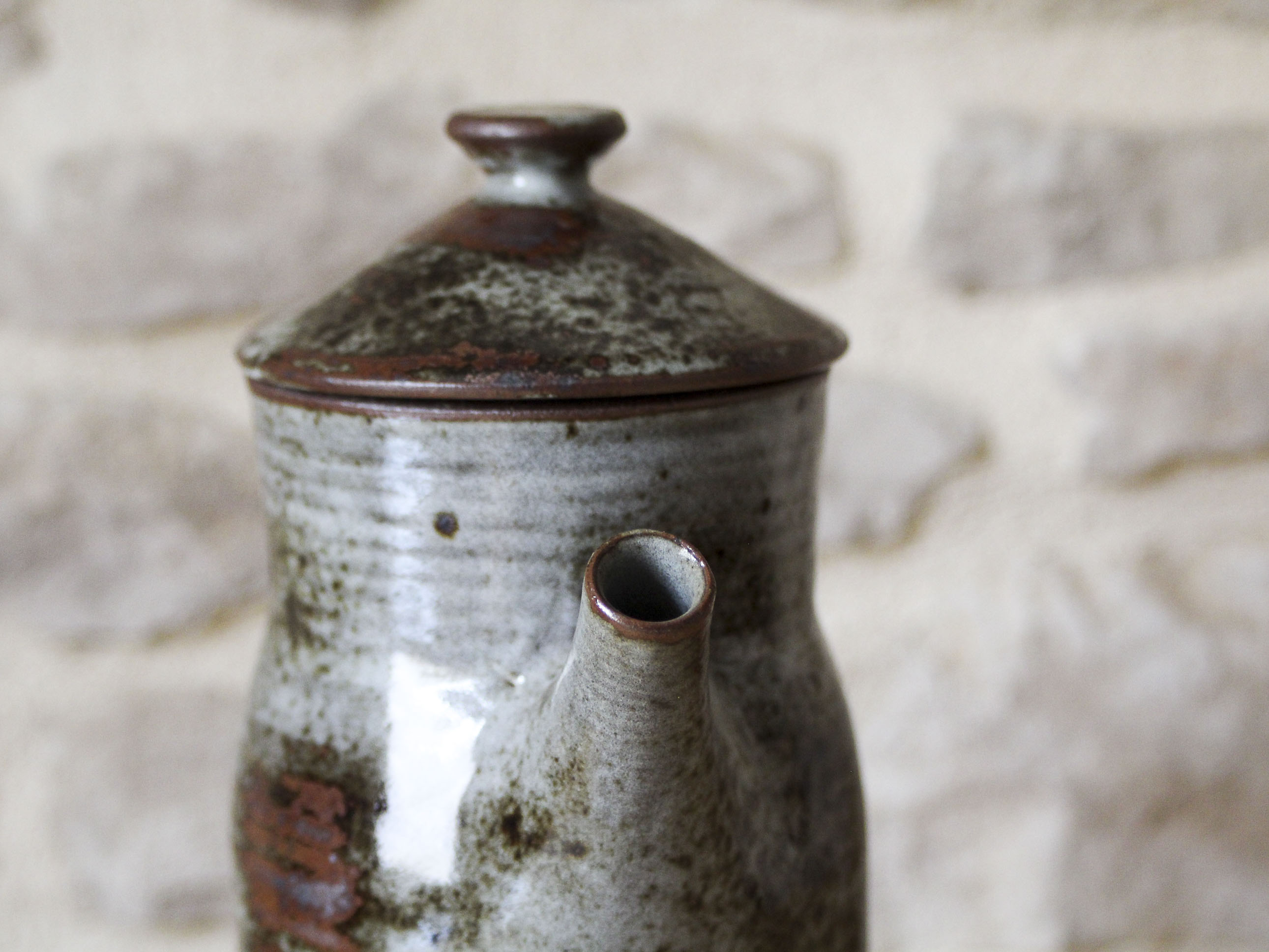 Glazed stoneware coffee set Chantal and Thierry Robert - Puisaye