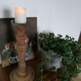 Wooden candle holder
