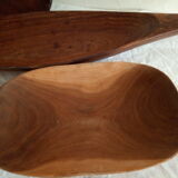 Lot of 3 African wooden dishes