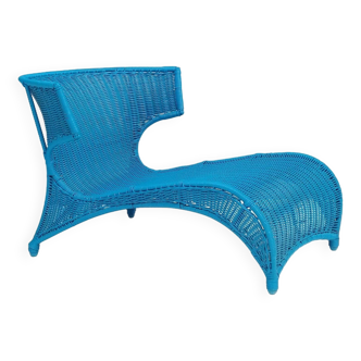 Sky Blue Low Longue Chair By Monika Mudler for IKEA, 2001