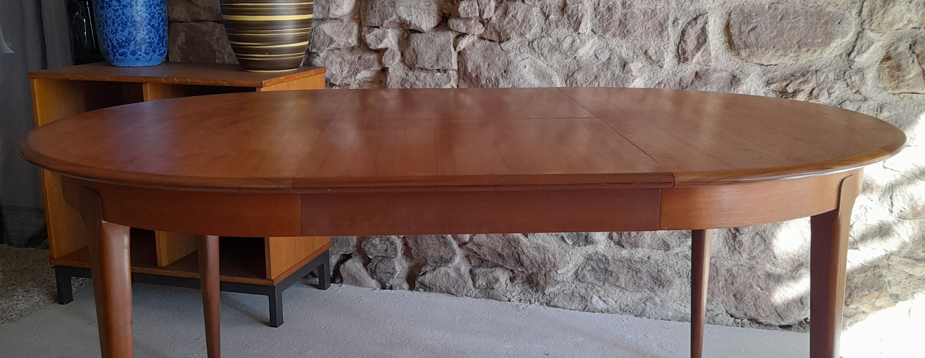Table ronde scandinave 1960 vintage