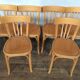 Ensemble de 6 chaises Baumann bistrot en bois clair