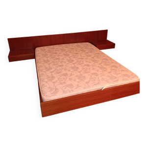 lit en teck  scandinave