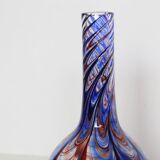 Murano vase, blue and red