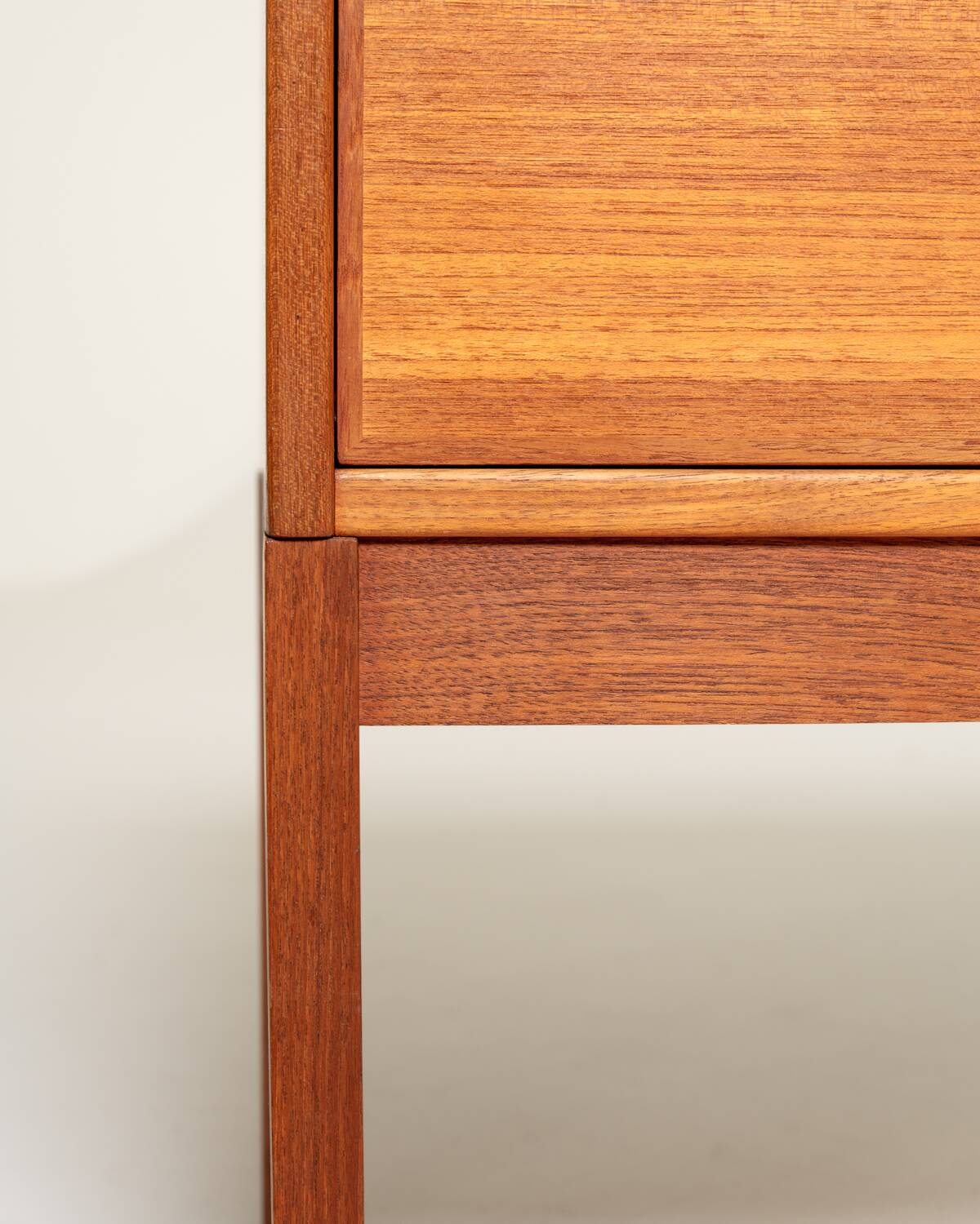 Teak Bar Cabinet with Drop-Down Door, Scandinavia, 1960s