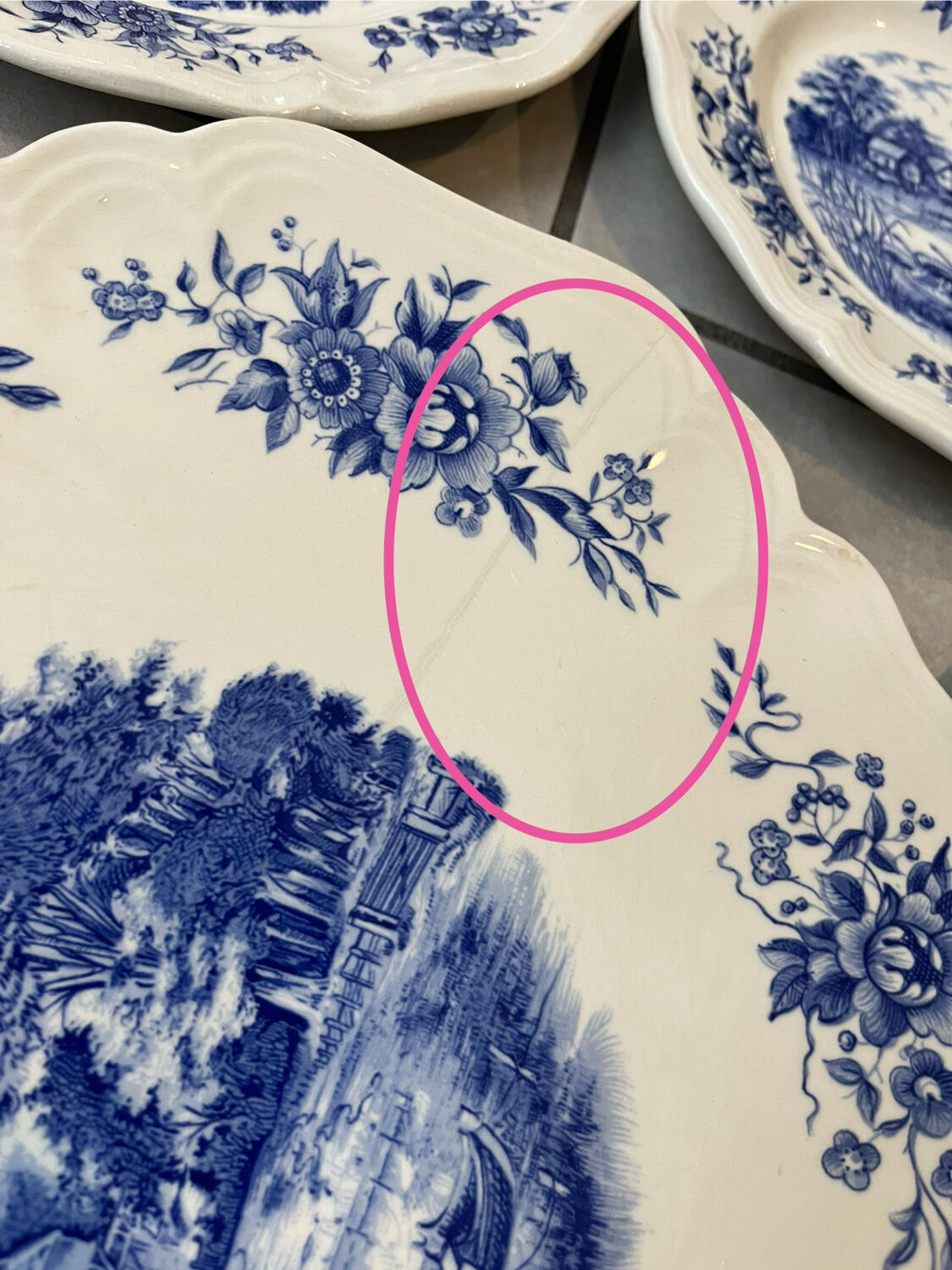 Set 8 assiettes dessert et plat « Romantic » Sarreguemines