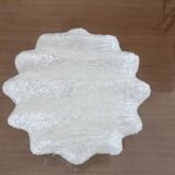 Austrian "ice glass" ceiling lamp by JT Kalmar 1970