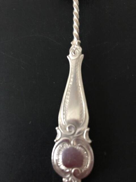 6 silver ice cream spoons 1898-1903