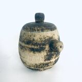 Brutalist Dutch Art Ceramic Pot by Pieter Groeneveldt, Netherlands, 1960s