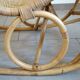 Rocking chair bambou rotin vintage