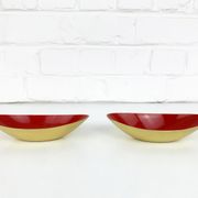 Pair of Scandinavian brass cups or bowls Ystad Metall, design Gunnar Ander, Sweden