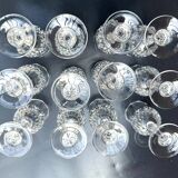 12 wine glasses 15 cm Cristal d'Arques model Lonchamp Vintage