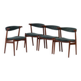 Teak armchairs, Denmark, 1960s, Set of 4