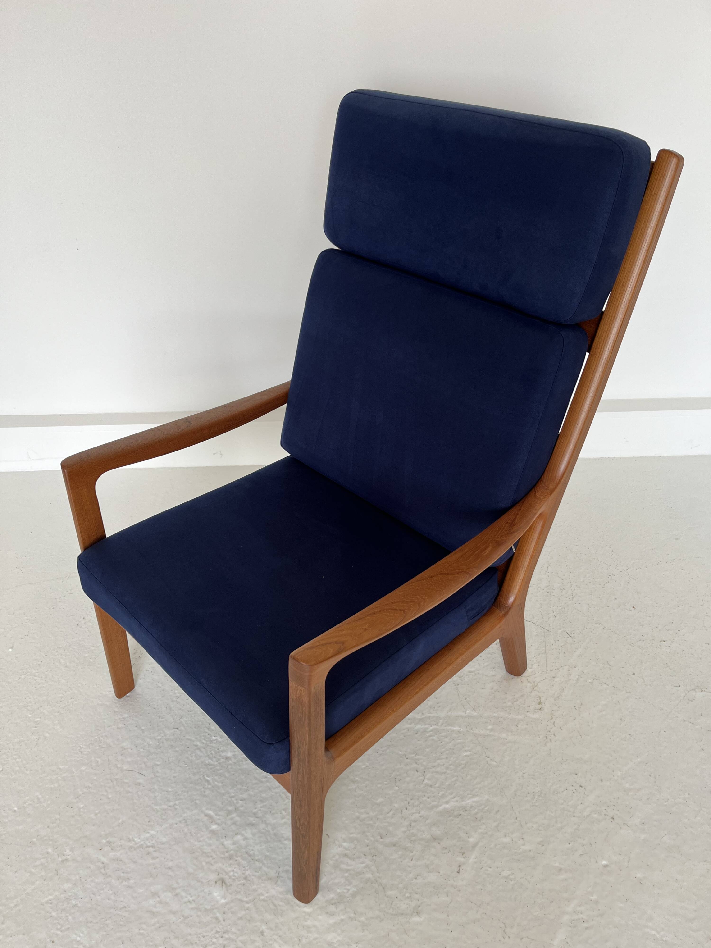 Mid-Century Modern Teak Senator Chair by Ole Wanscher for Poul Jeppesen,