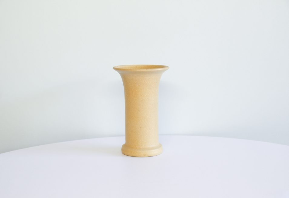 Beige conical vase