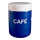 Bocal à café en verre bleu Cerve Italy