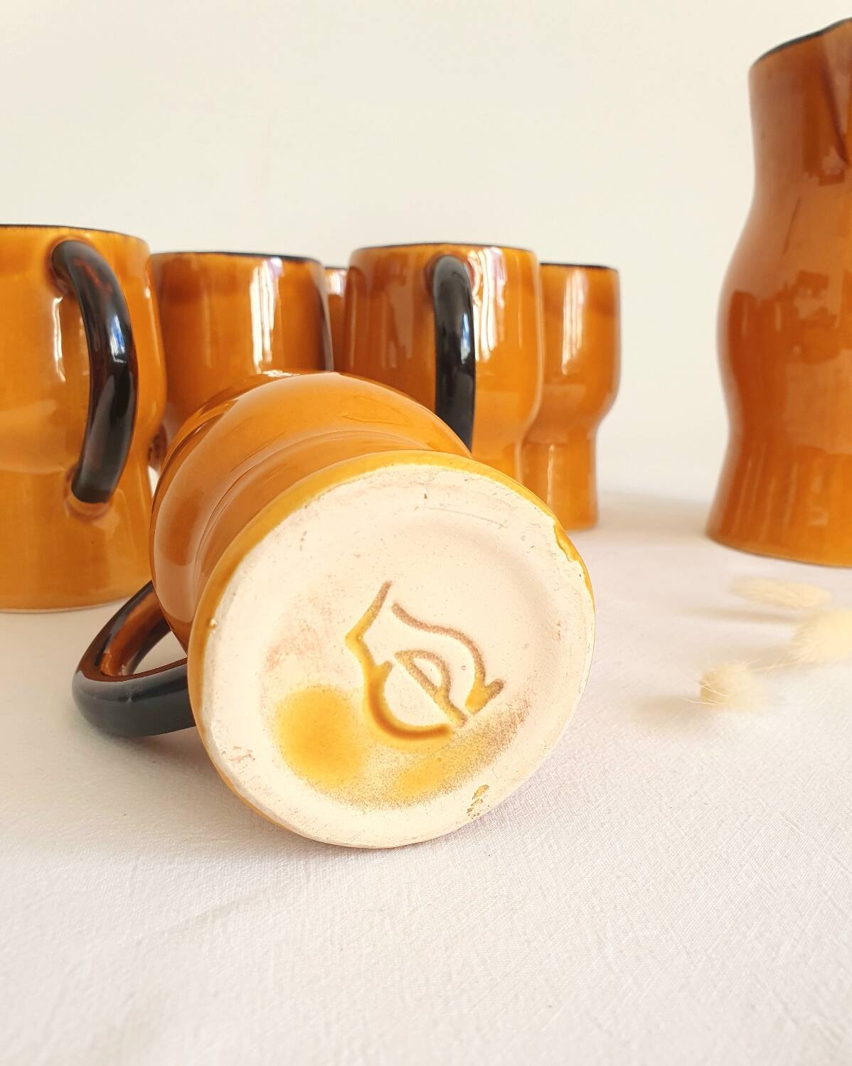 Vintage Vallauris ceramic service