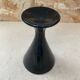 Set of 6 Art Nouveau Ice Cream Cups Black Opaline Glass France Vintage