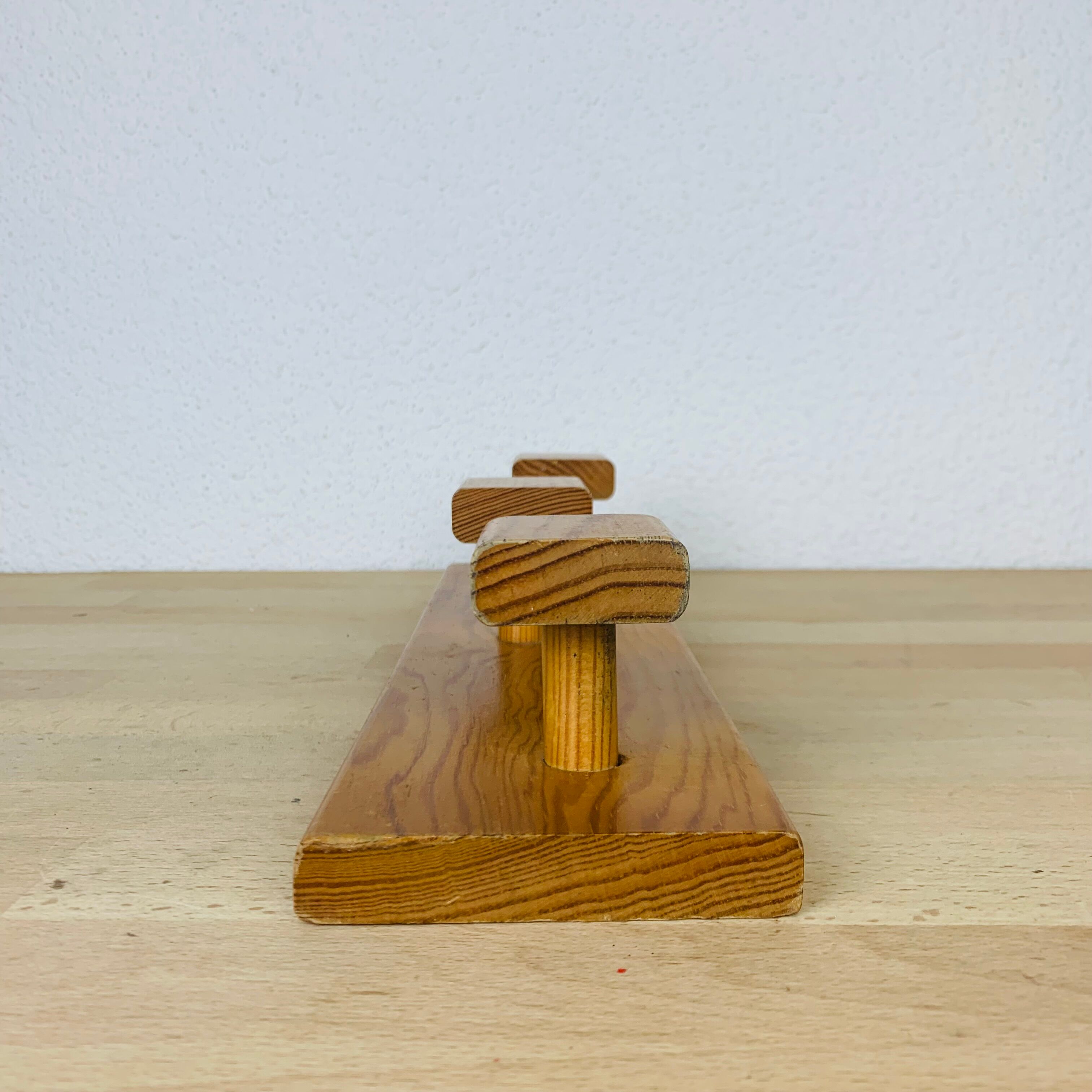 Hook pine three hooks vintage deco chalet