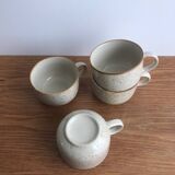 Set of 4 vintage stoneware mugs