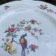 Flat plates with scalloped edges Sarreguemines bohemian chic
