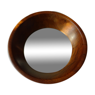 Small mirror teak Scandinavian design year 70