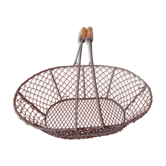 Panier grillagé  à 2 anses