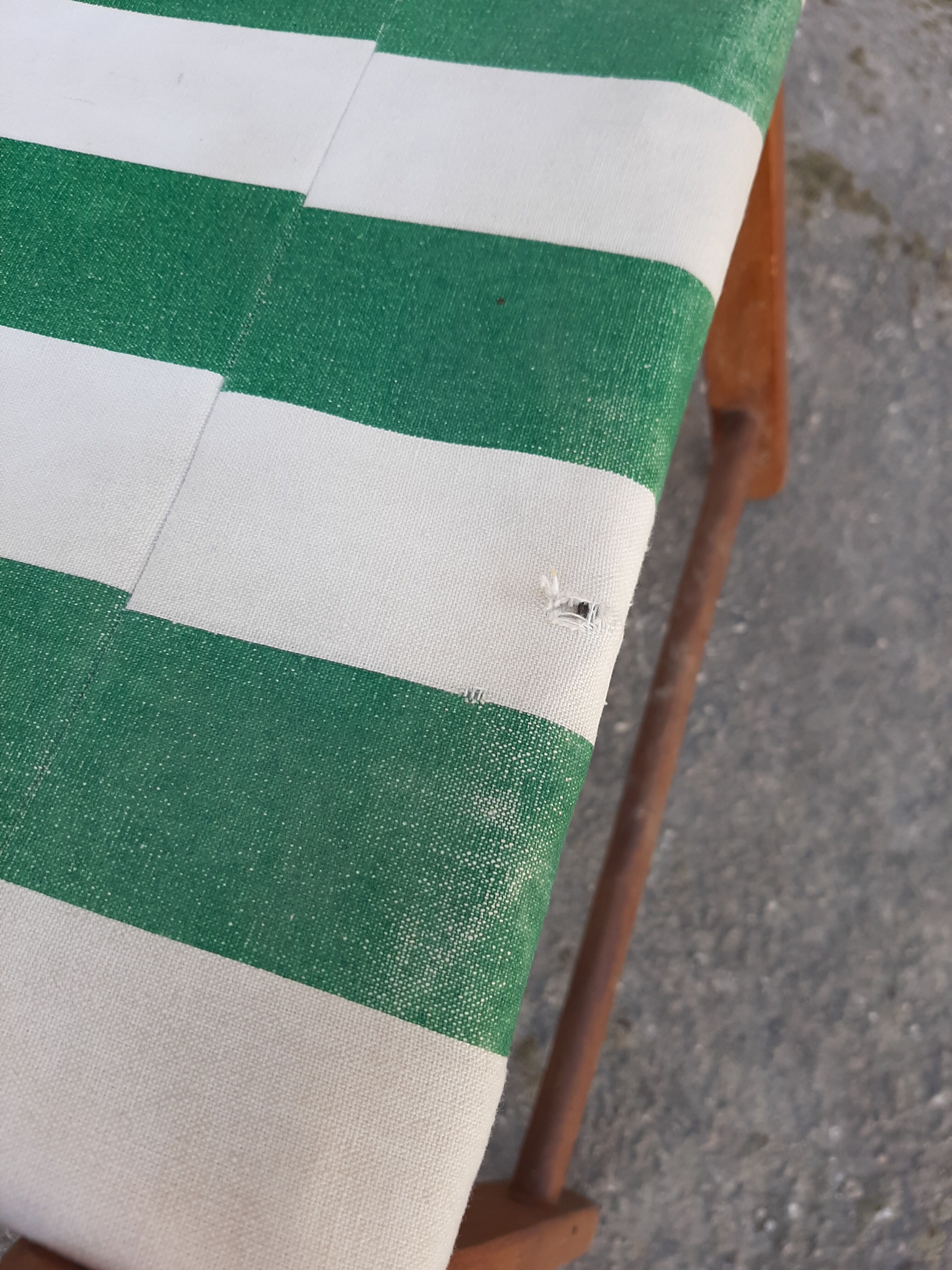 Pair of Chilean vintage sunbeds