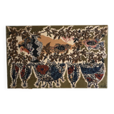 Panneau de tapisserie sur coton par Lurçat, 1960