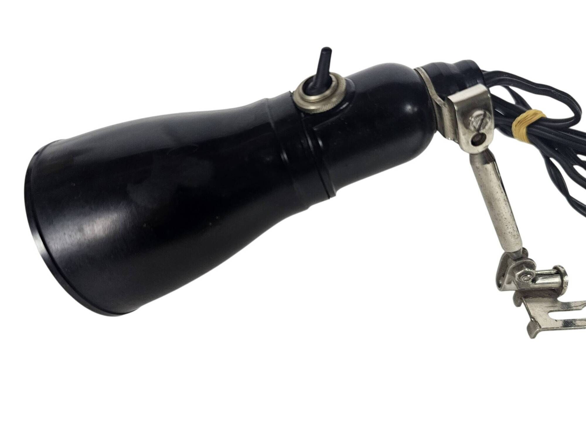 Pfaff - Industrial Bakelite machine lamp - adjustable arm - Germany - 1950s