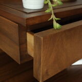Art Deco walnut bedside table