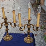 Bronze candelabras