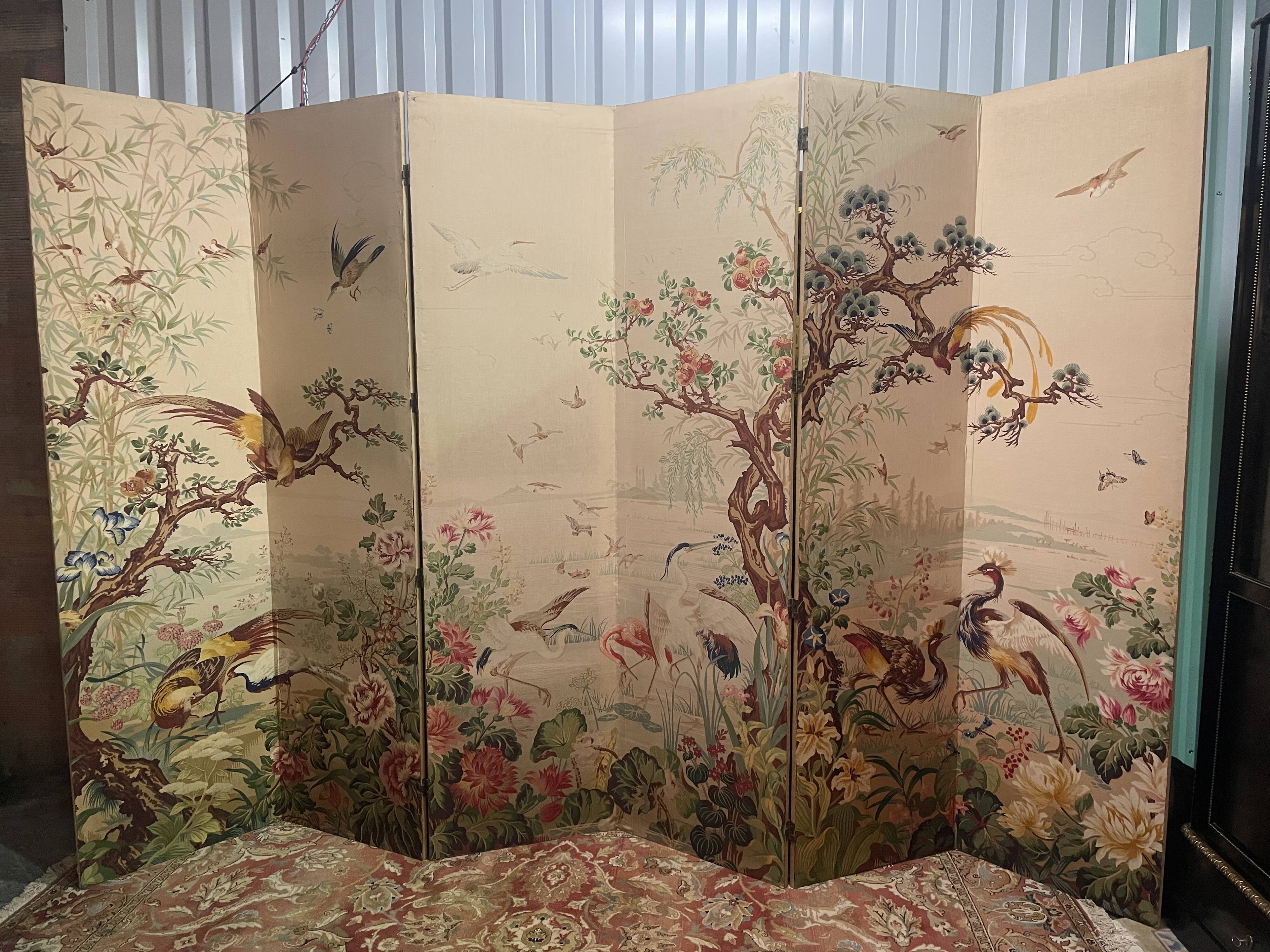 Very large fabric screen 1960