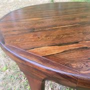 Scandinavian dining table in Rio rosewood.