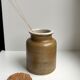 Pot en grès vintage avec bouchon en liège