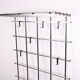 Vintage chrome color aluminum wall coat rack 1950s