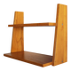 Vintage Wall Shelf in Beech, Czechoslovakia, 1960s