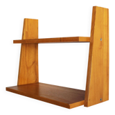 Étagère Murale Vintage en Hêtre, Tchécoslovaquie, Années 1960
