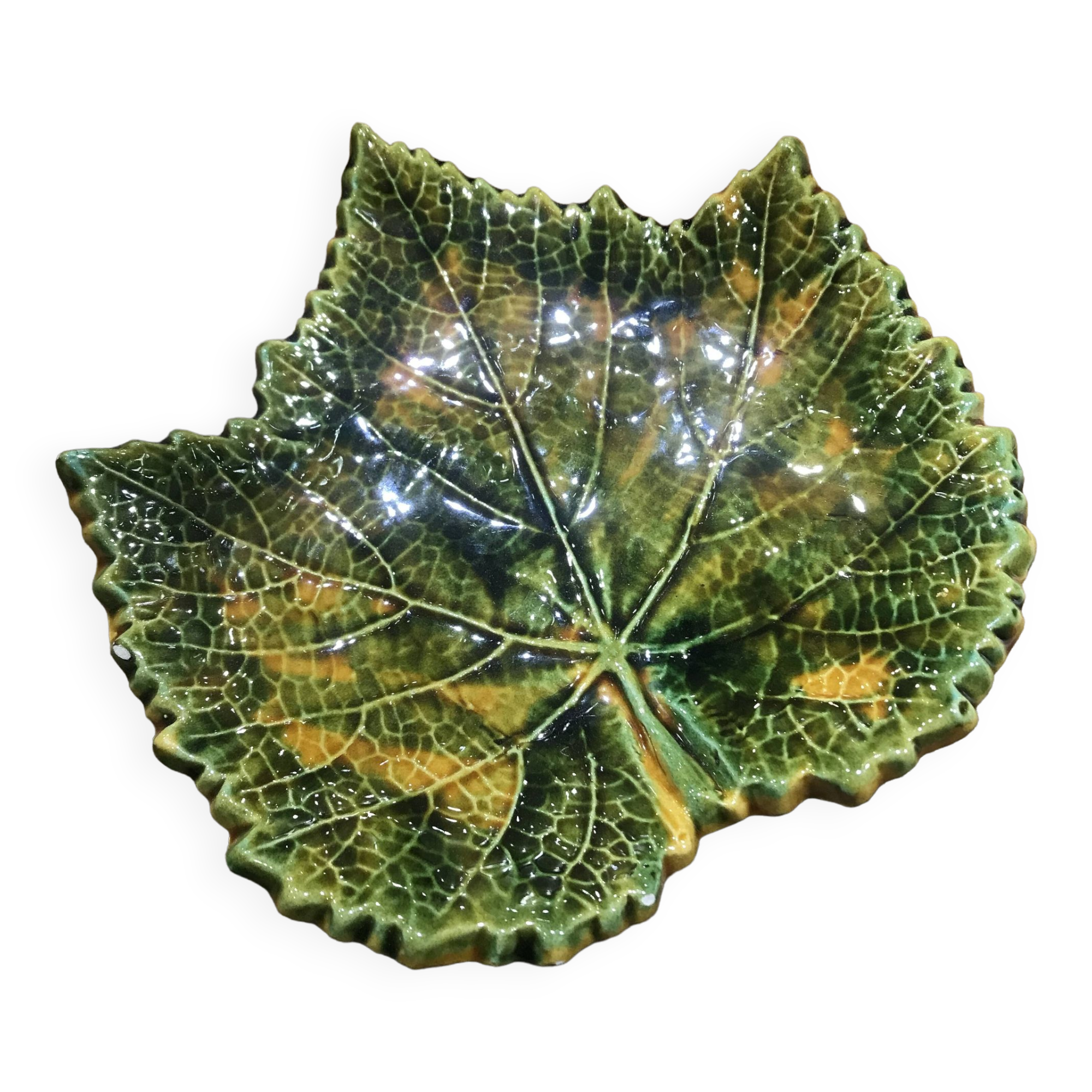 Vallauris ceramic leaf