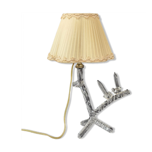 Lampe tripode vintage 1960 cristal