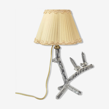 Vintage tripod lamp 1960 crystal